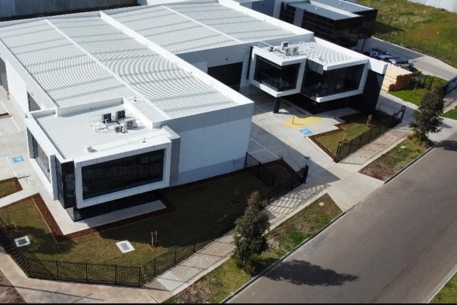 Warehouse estate painted for ARK at Somer Square